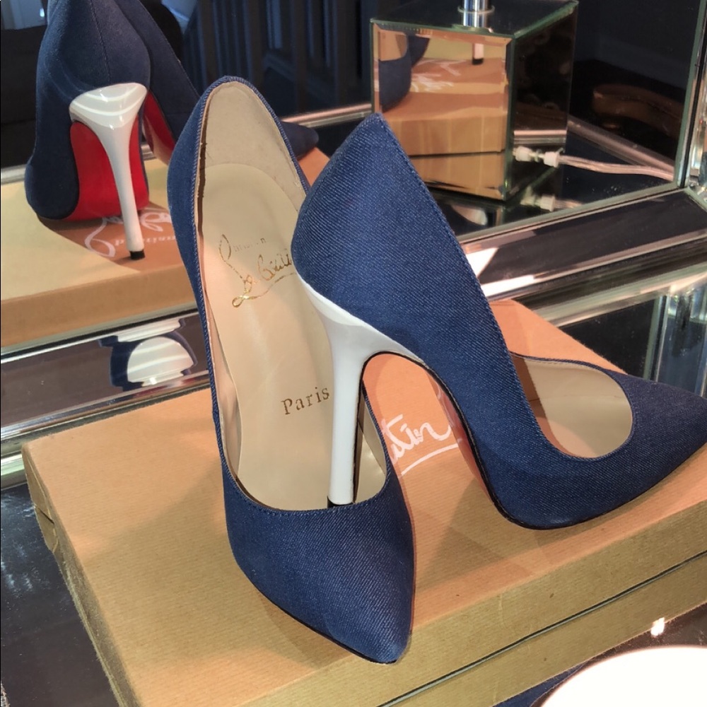 Denim Pumps (worn twice, inside)